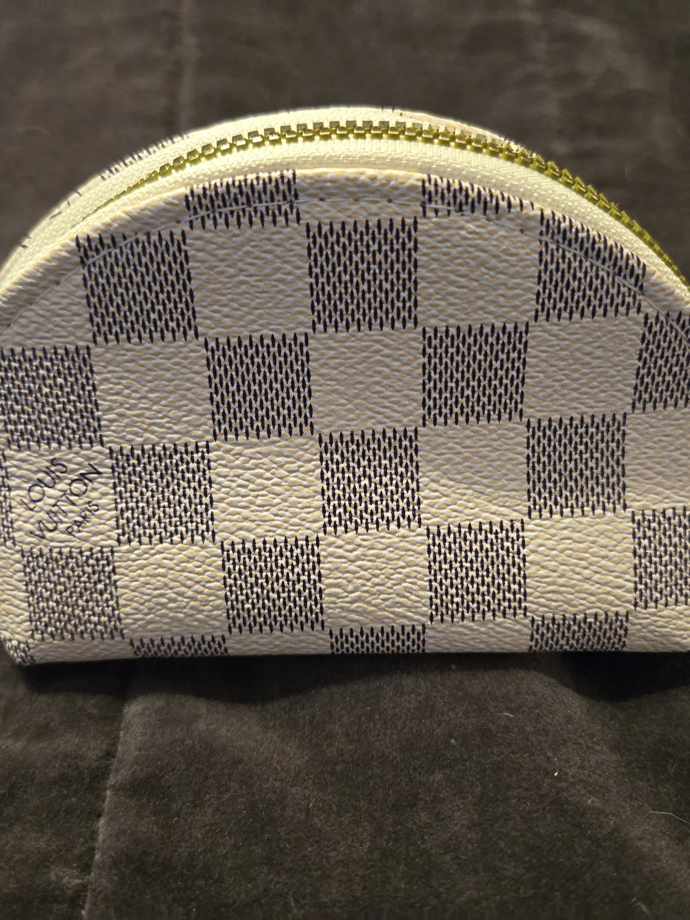 Fashion Louis Vuitton Damier Azur Cosmetic Pouches Set of (4) with Zippers
